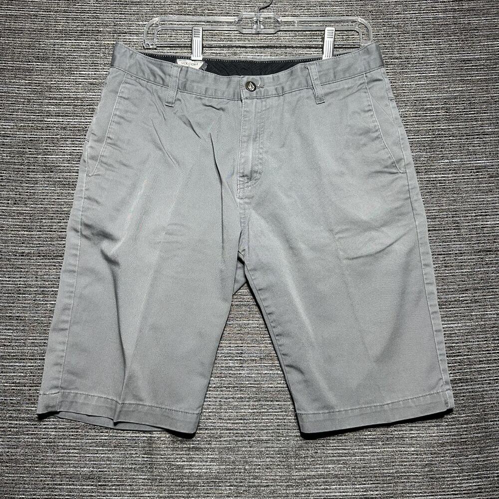 Volcom Shorts Men's Size 31 Gray Chino Casual Summer